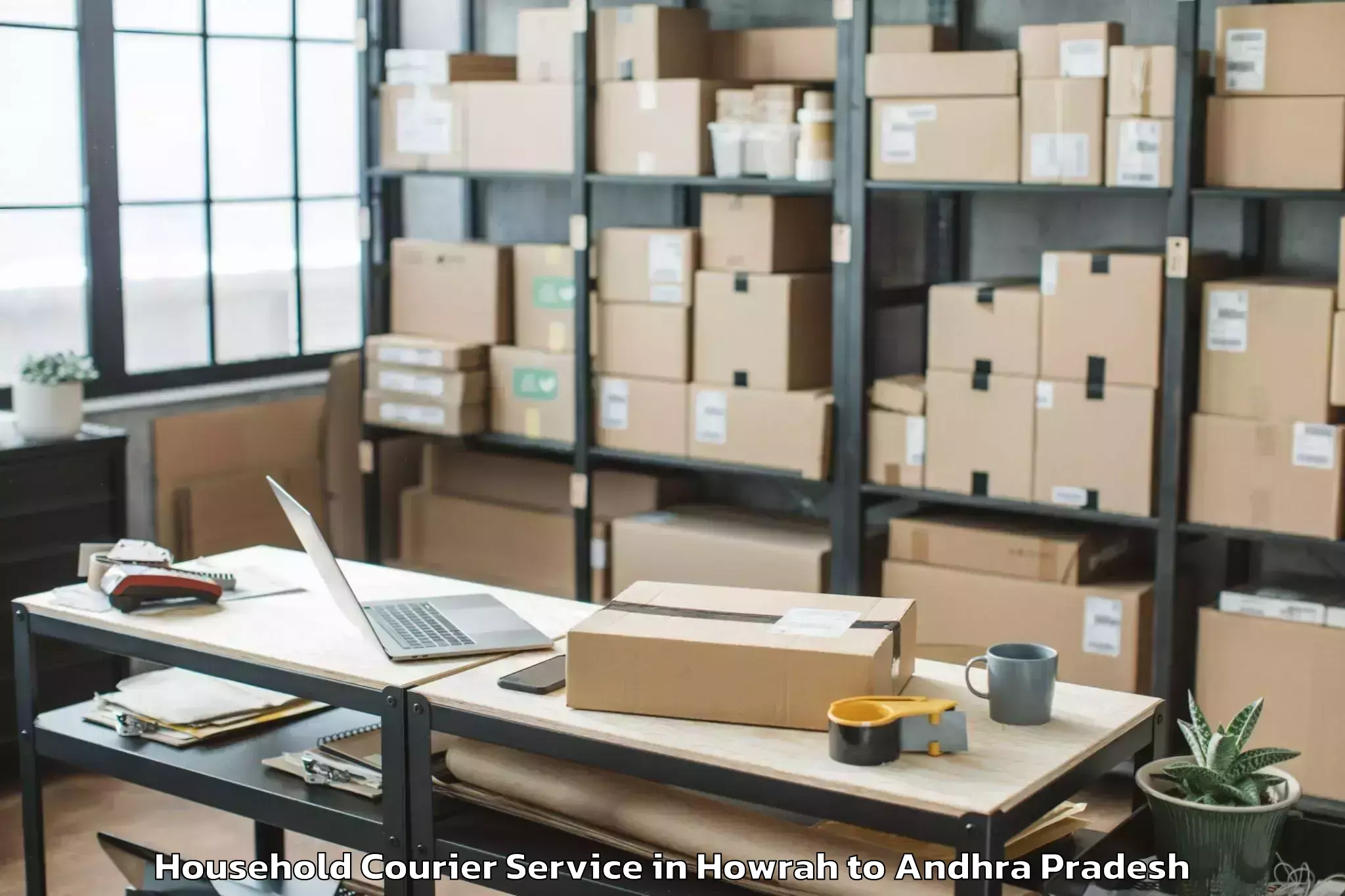 Top Howrah to Marripudi Household Courier Available